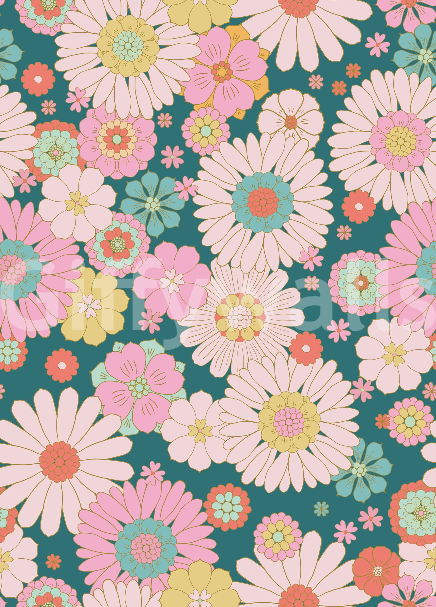 Captures the essence of the "flower power" era.