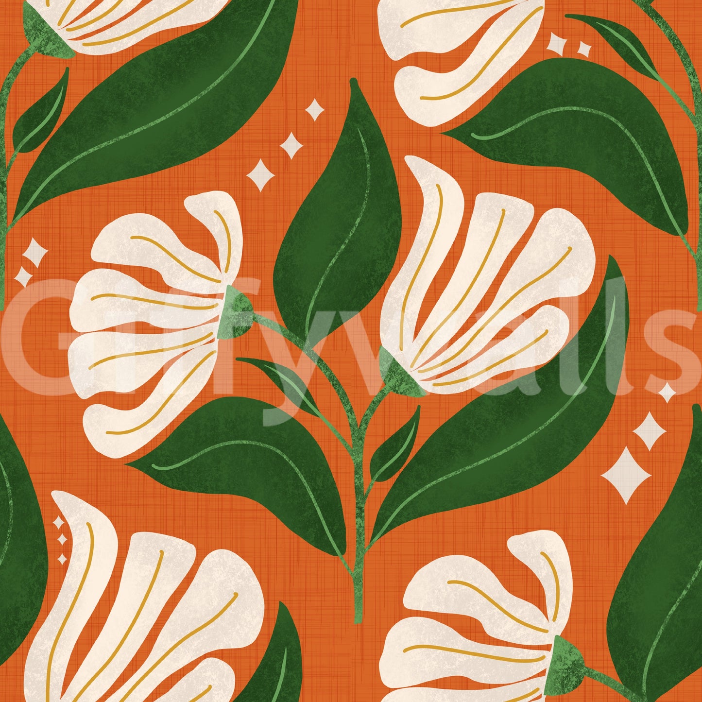 Provides a lively and artistic backdrop.