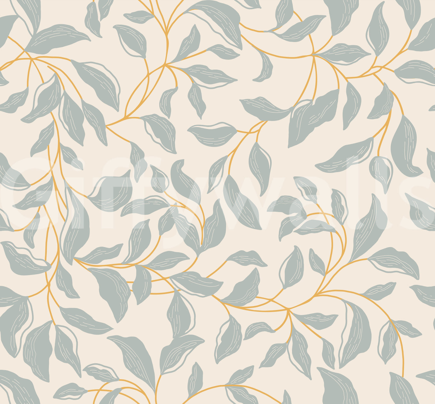 Captures the essence of gentle, flowing botanical elements.