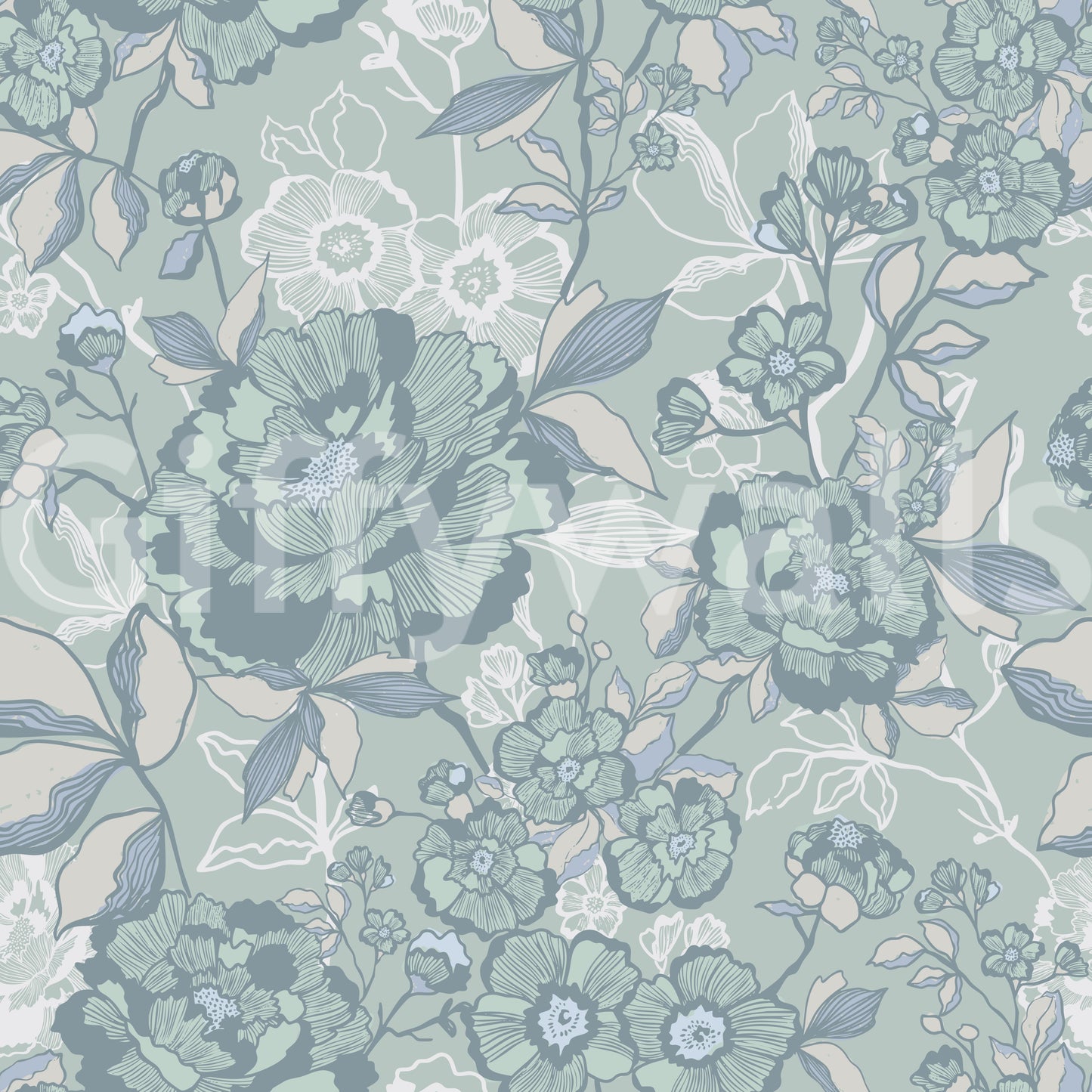 Wallpaper with a calming and elegant design.