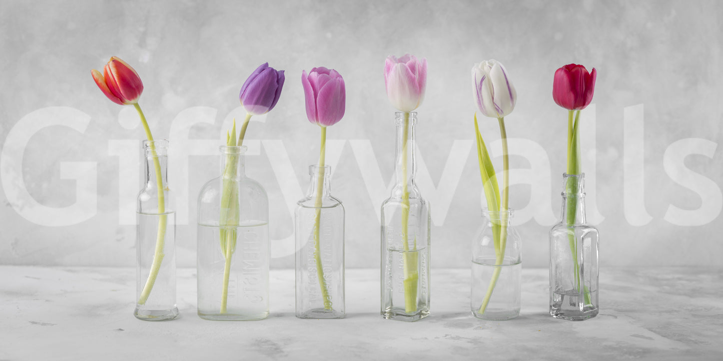 A view of the mural as the defining centerpiece of a stylish study or bedroom.