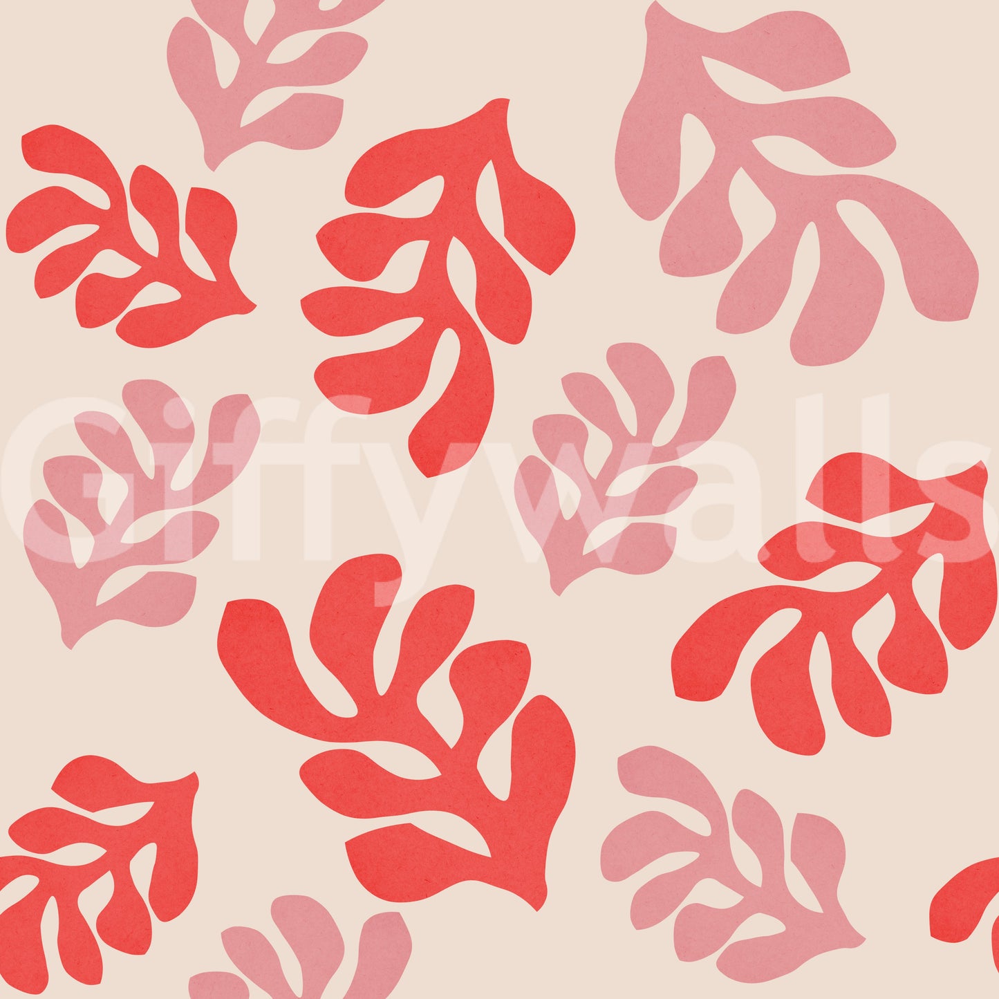 Cutout Leaves Wallpaper