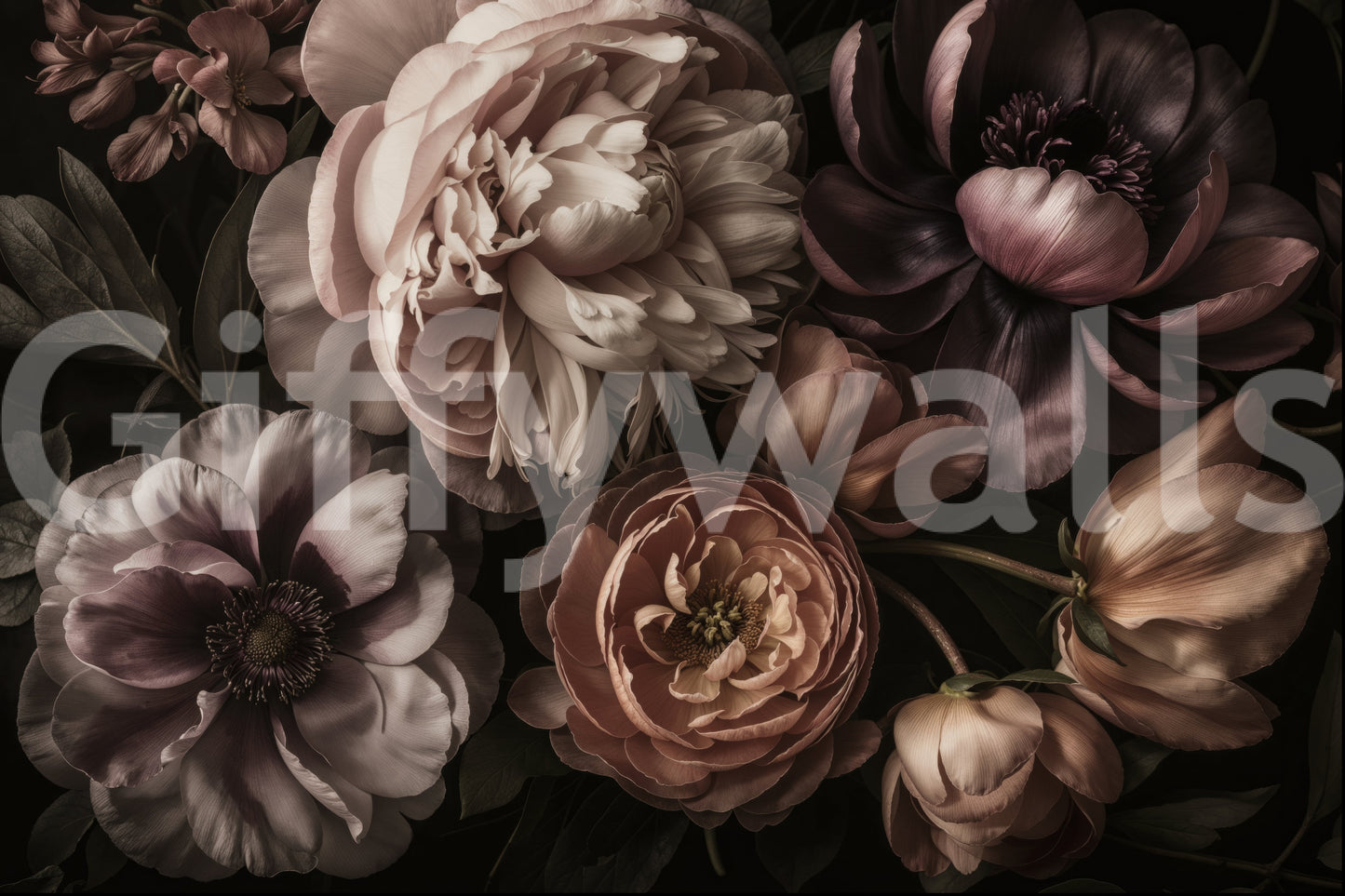 The design is non-realistic and interpretive.