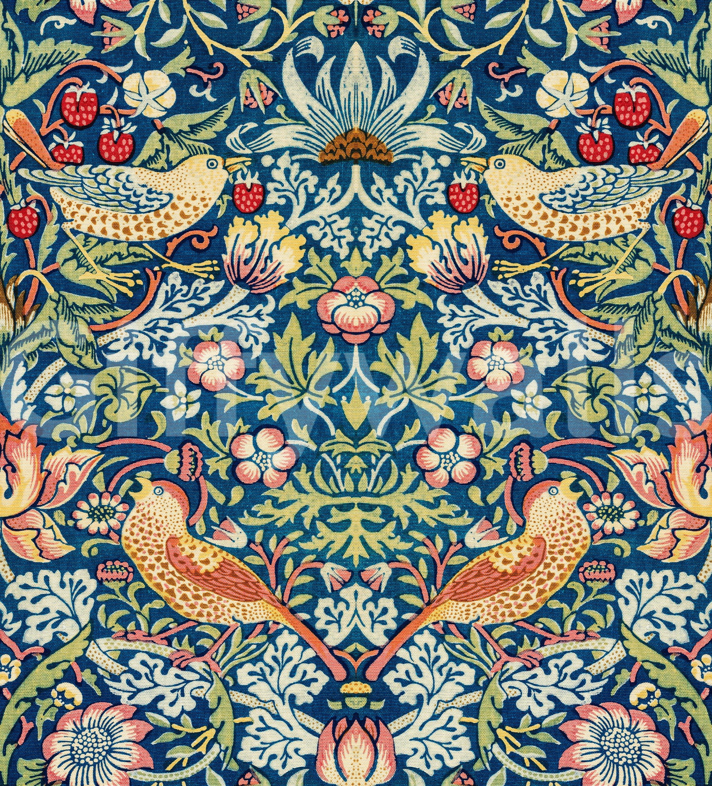 The wallpaper has a smooth, non-reflective matte finish.