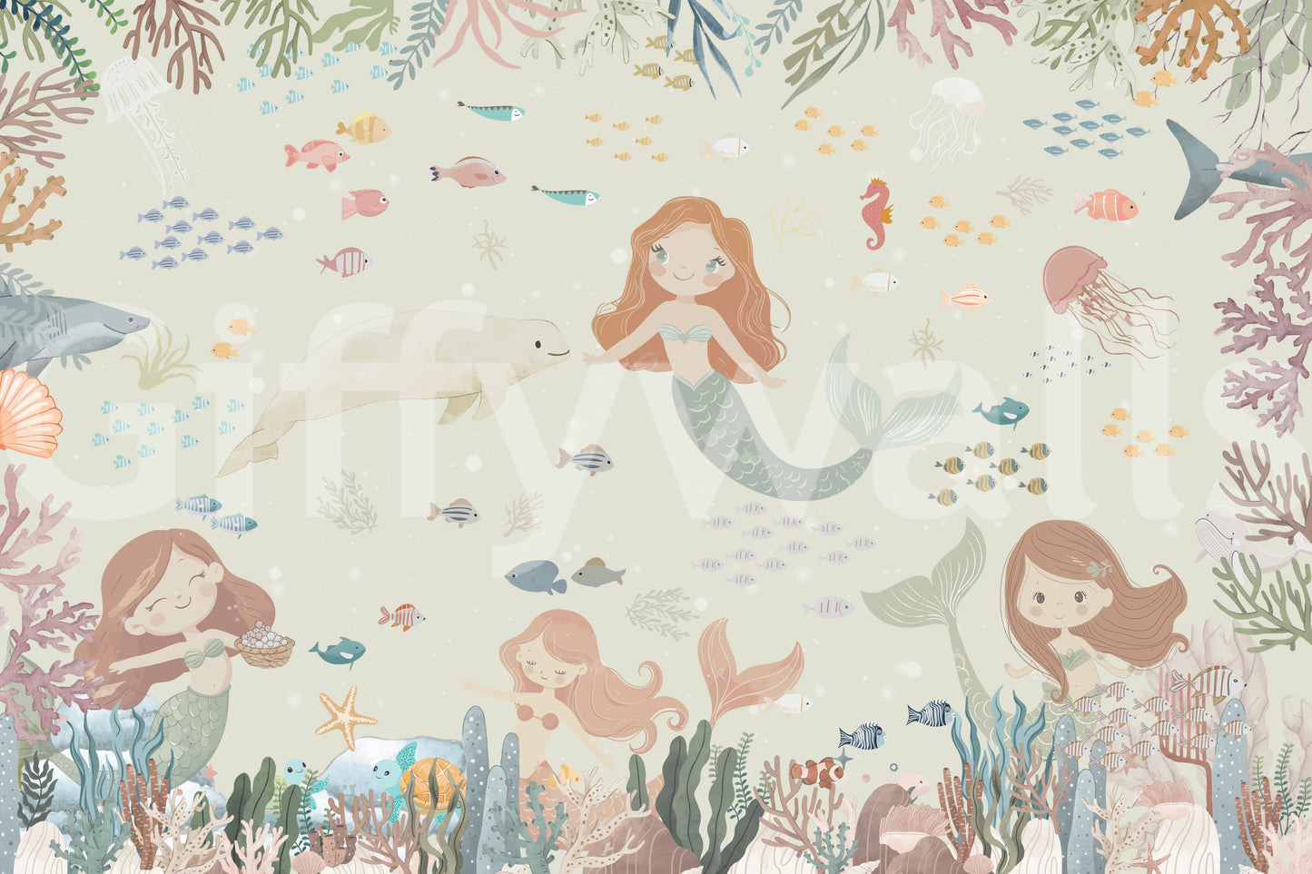 Ocean's Lullaby Wall Mural