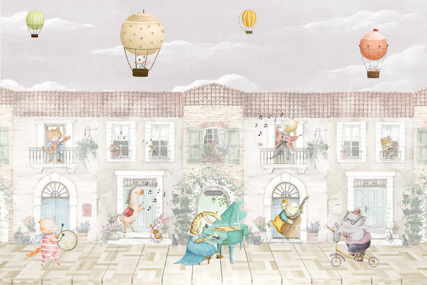 The image is suitable for a children's room or a playroom.