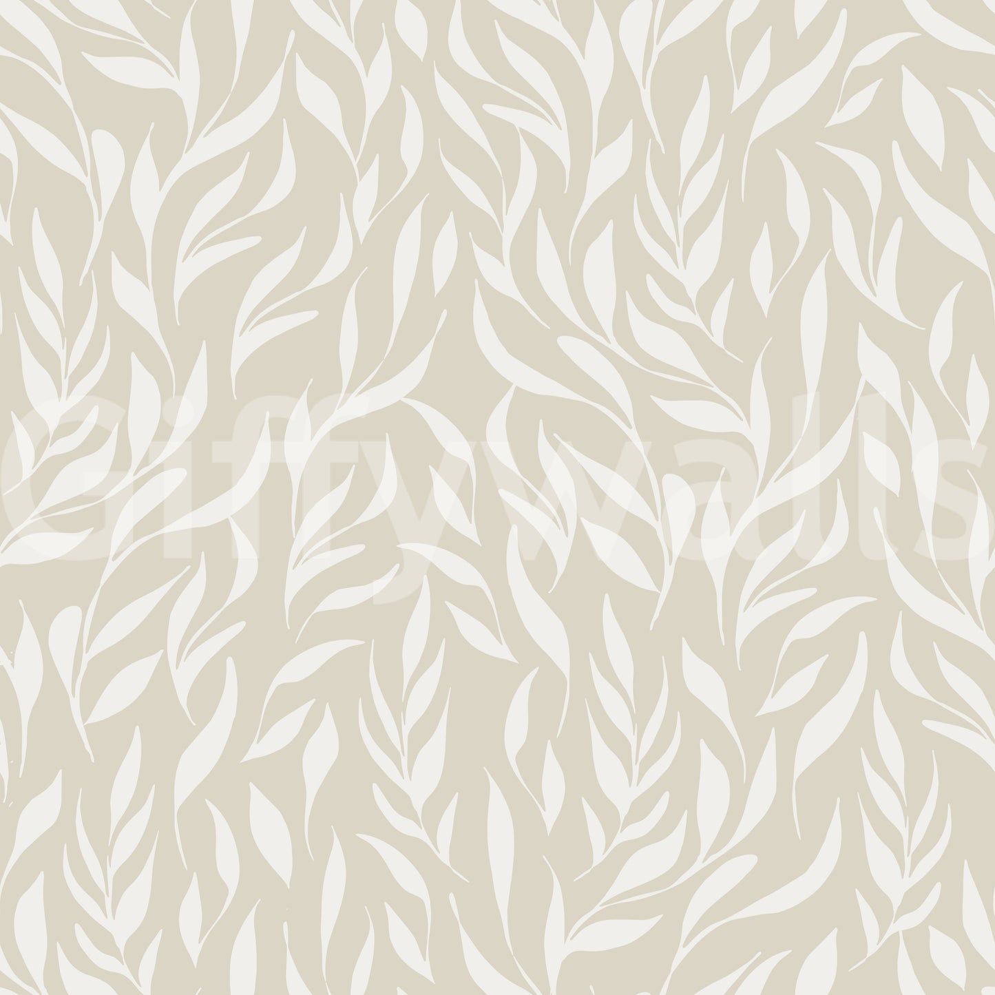 Beige Foliage tasteful wallpaper
