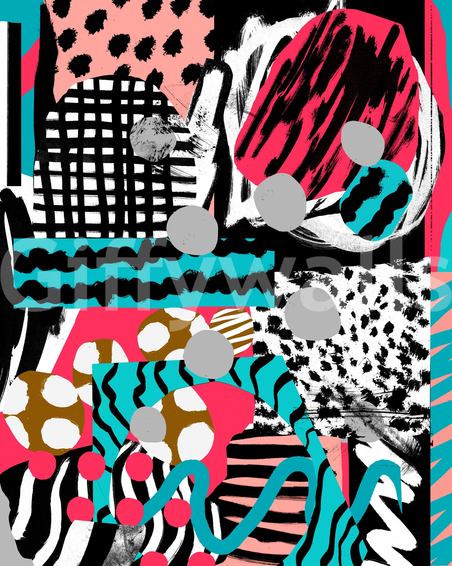 A high-quality abstract print wall mural for walls.