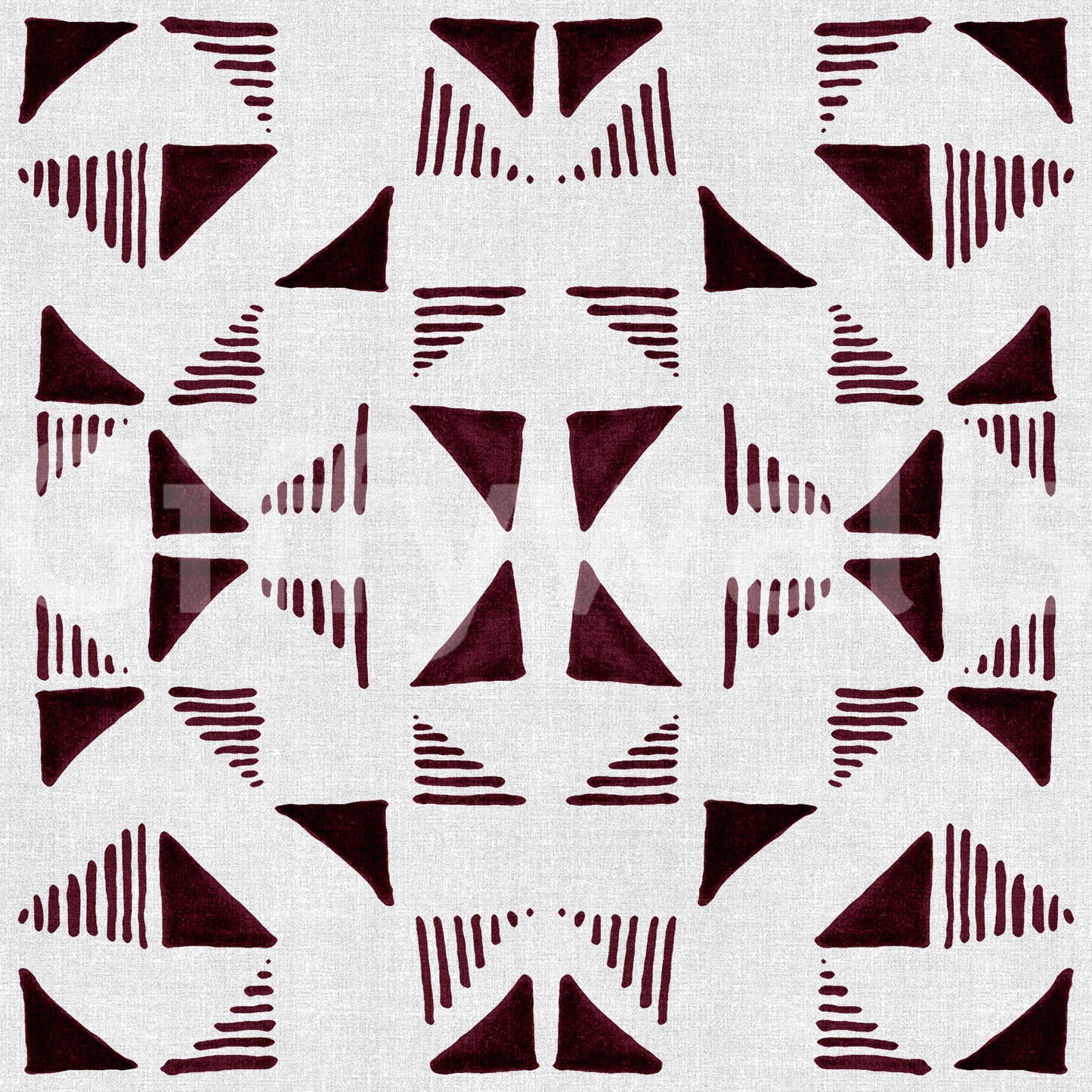 Triangles Composition Burgundy Wallpaper