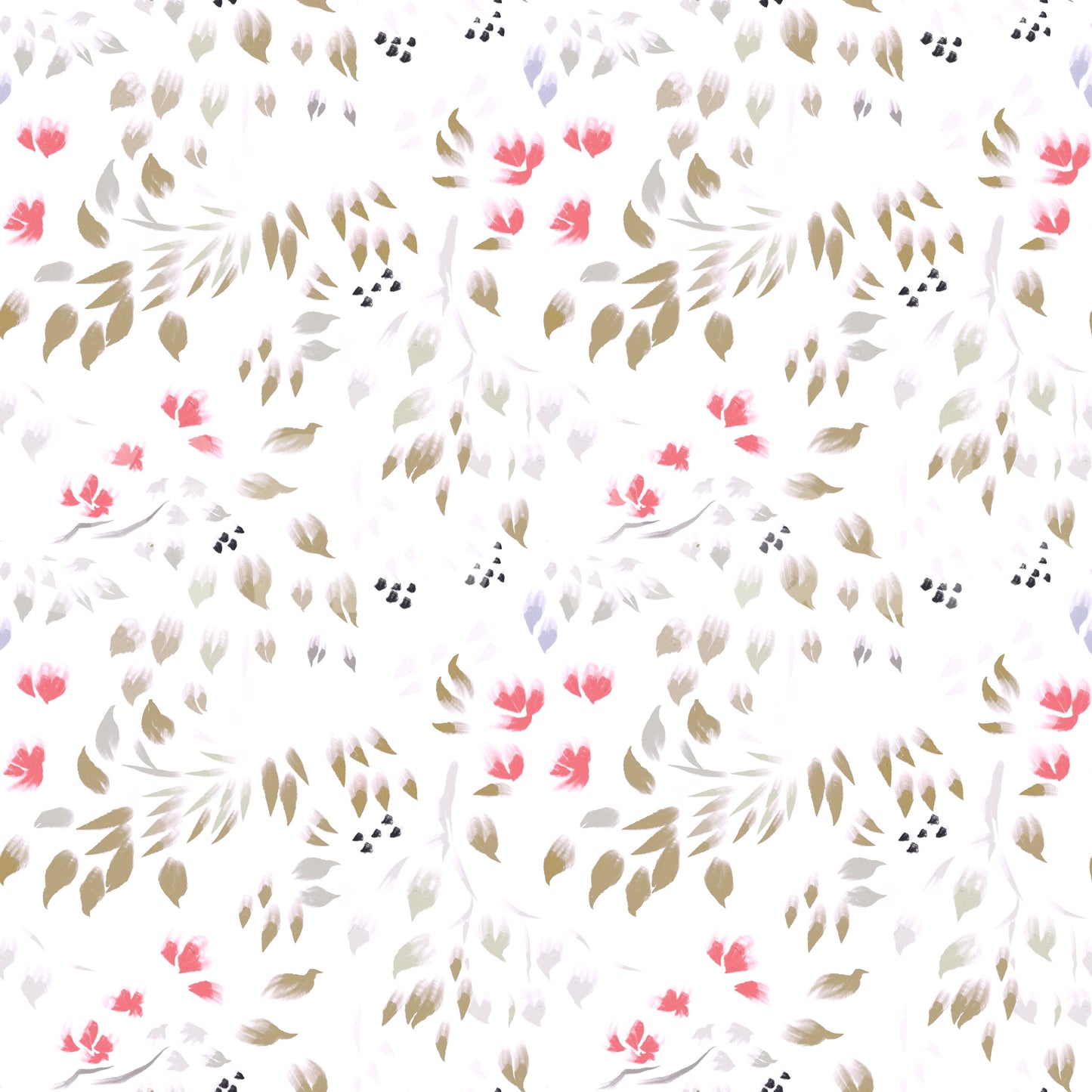 Painterly Petals Wallpaper