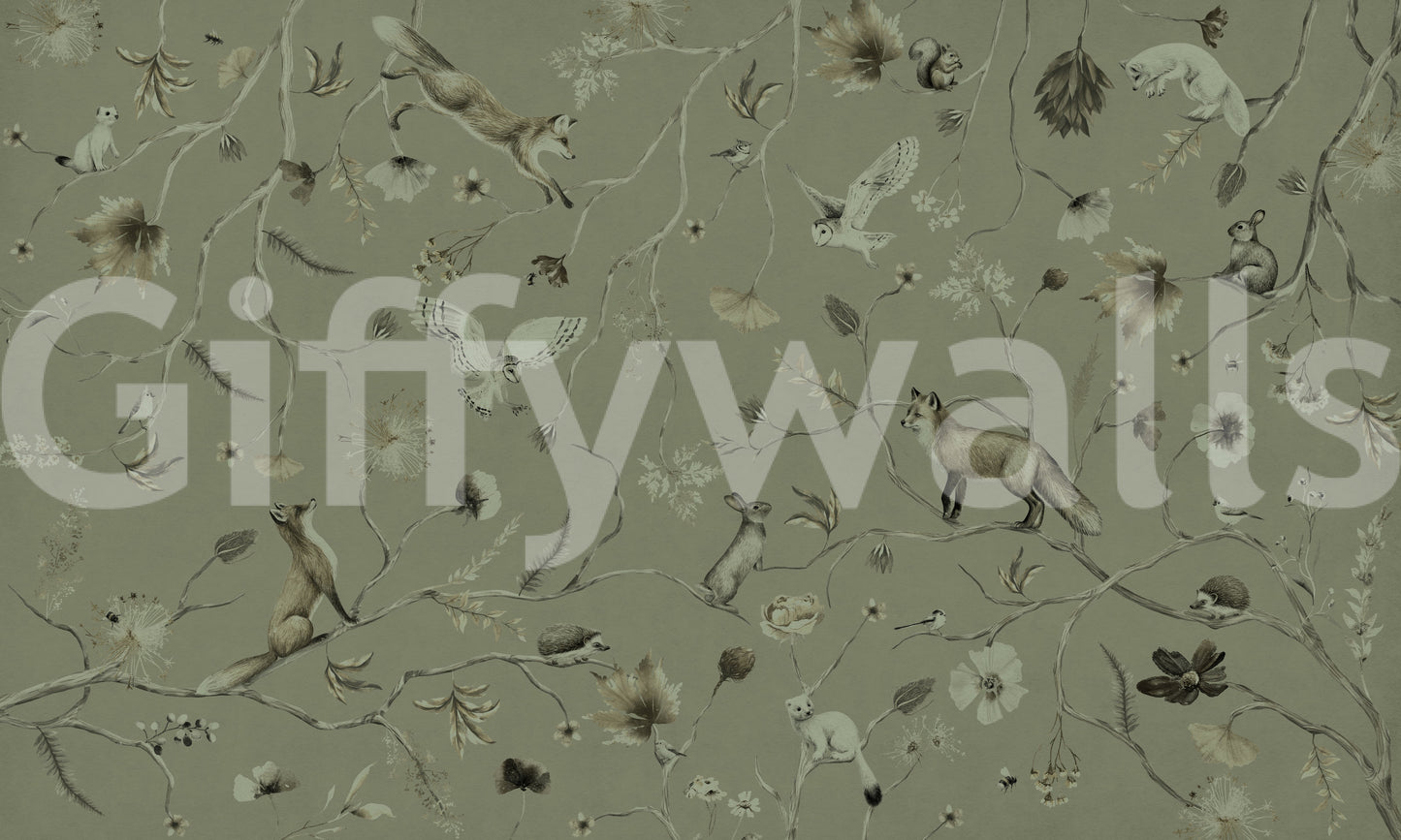 Woodland Whisper Wall Mural