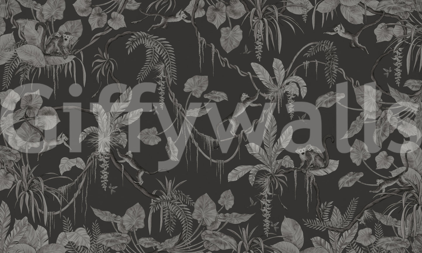 Jungle Nightfall Wall Mural