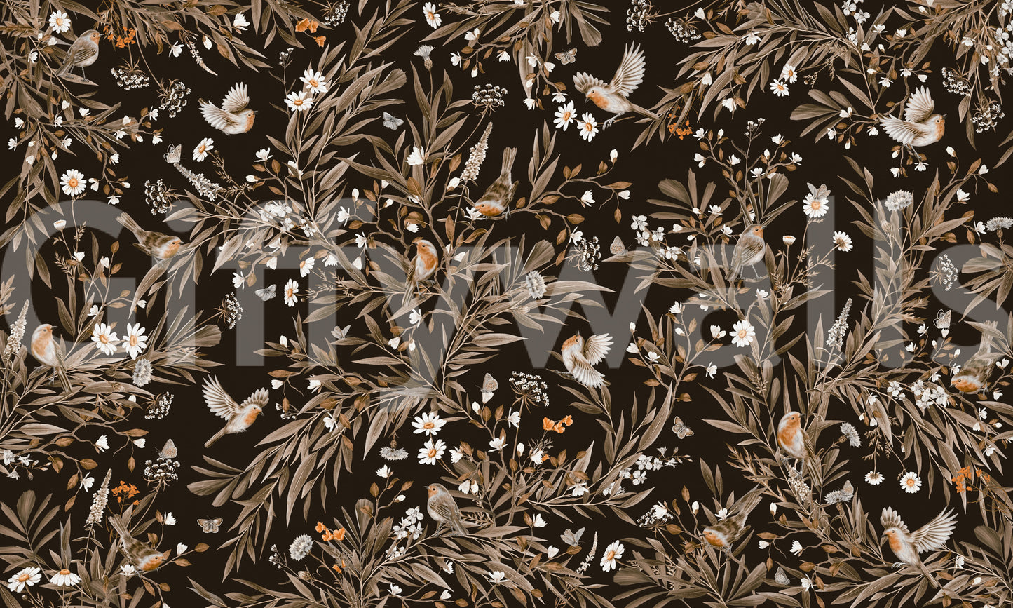 Serene Songbirds Wall Mural