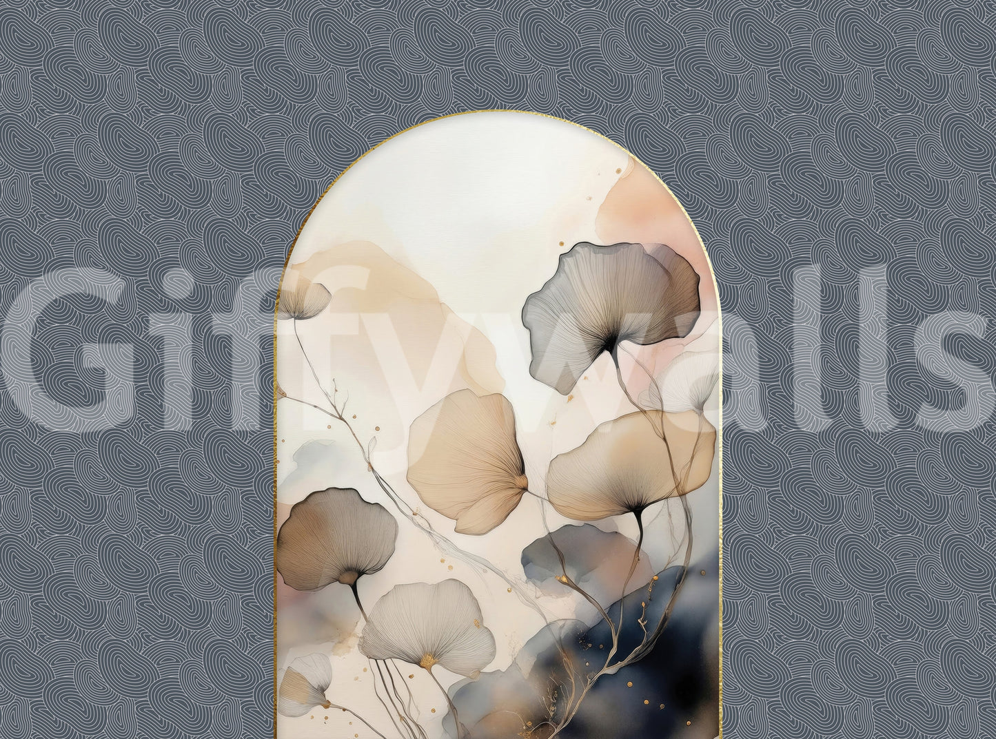 Elegant Floral Archway Wall Mural