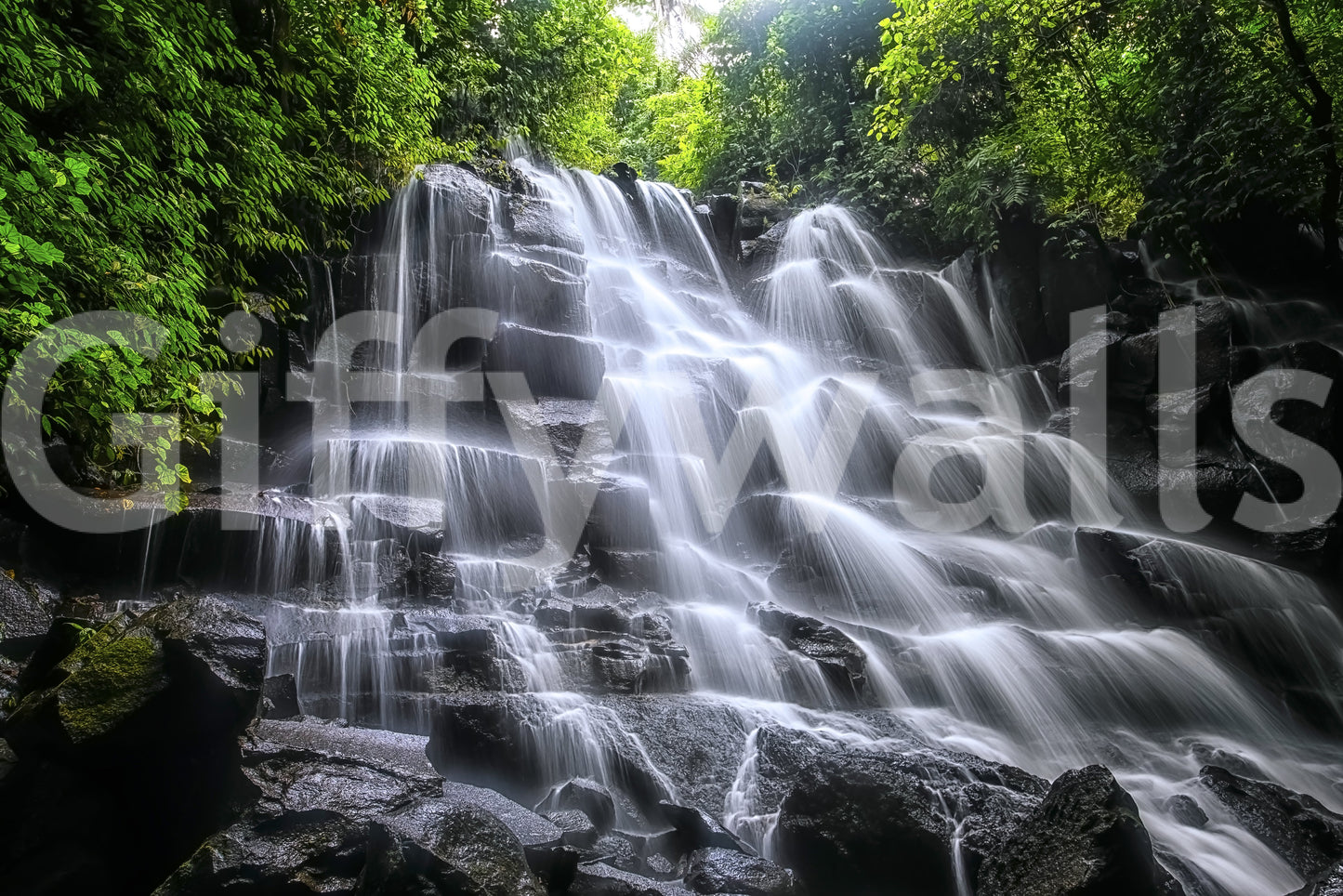 Cascading Serenity Wall Mural