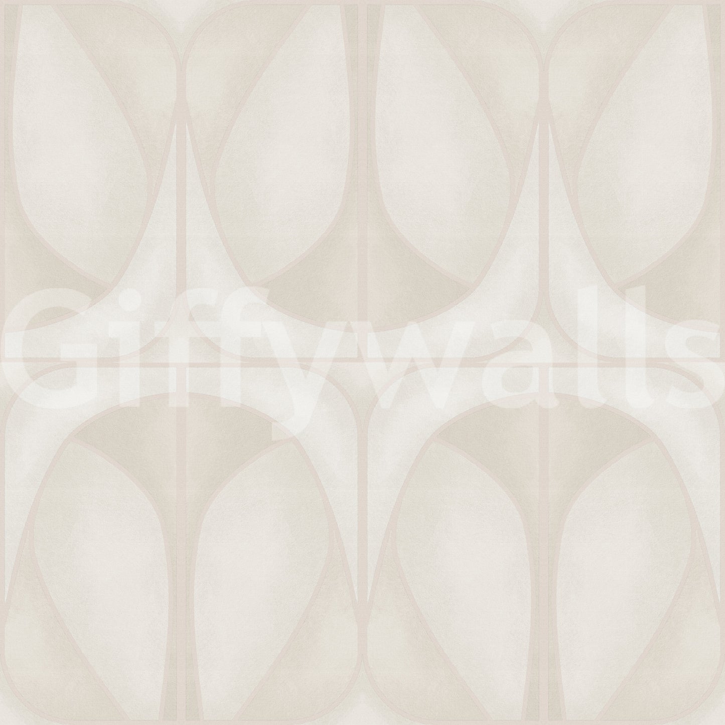 Softy Dèco Geometries - Cloud Dancer Wallpaper