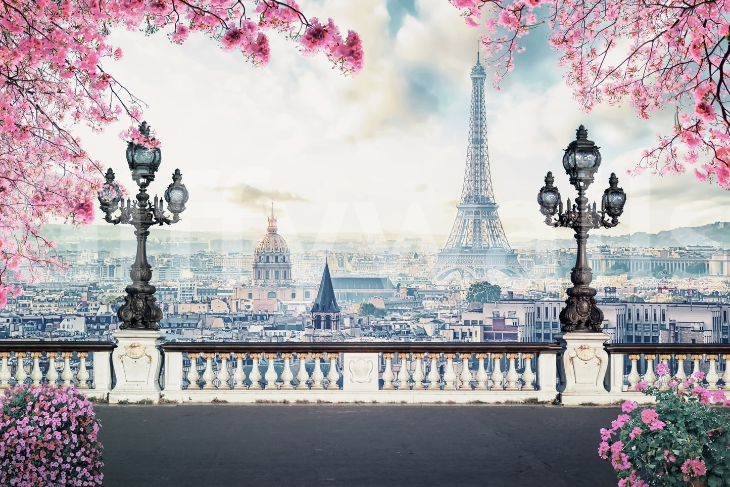 Spring in Paris Wall Mural