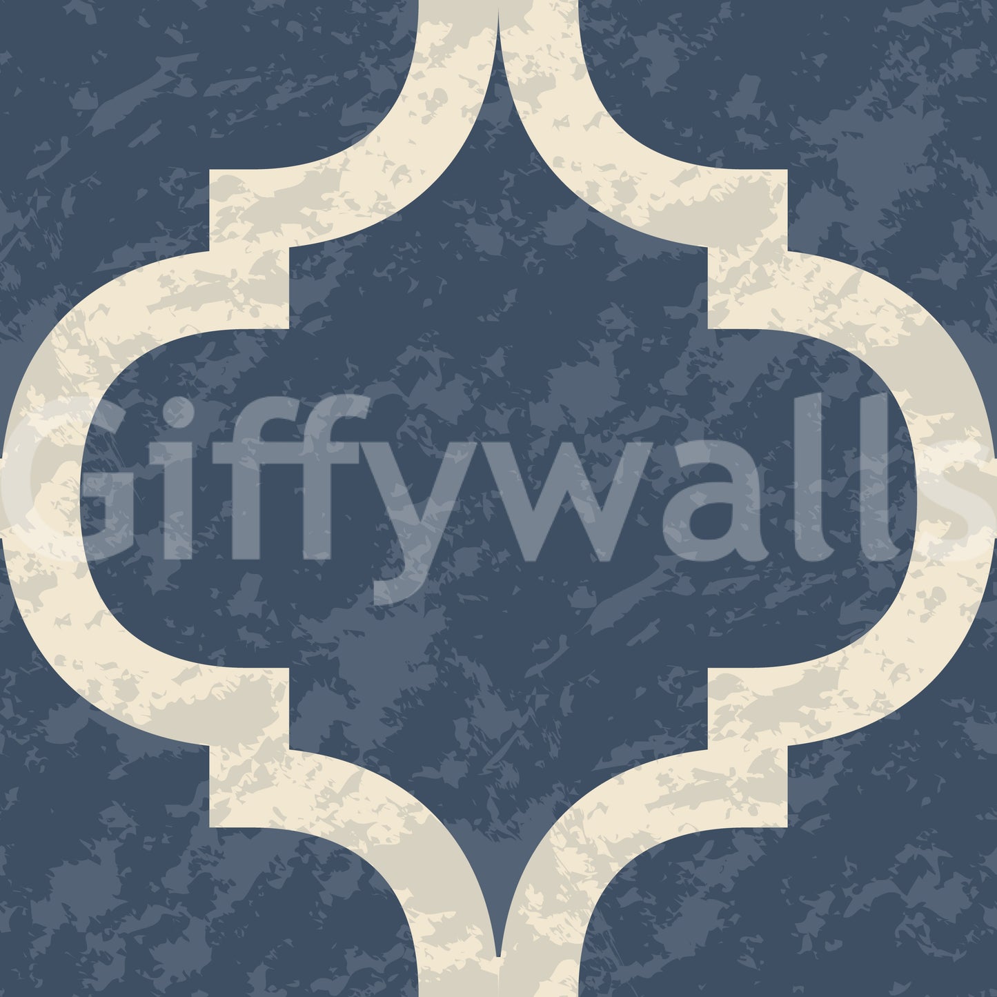 Moroccan Ogee - Twilight Blue Wallpaper