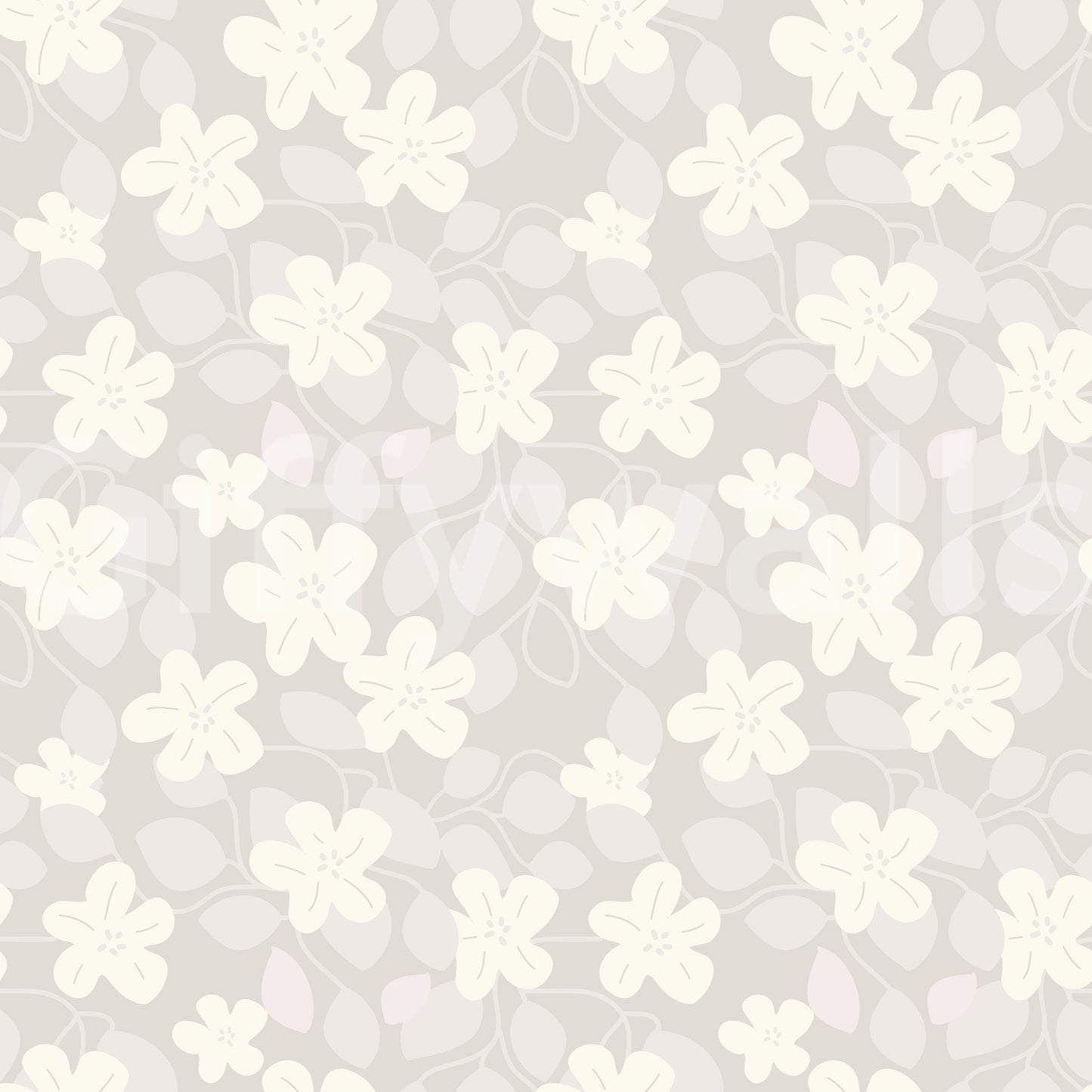 Delicate Floral Serenity Wallpaper