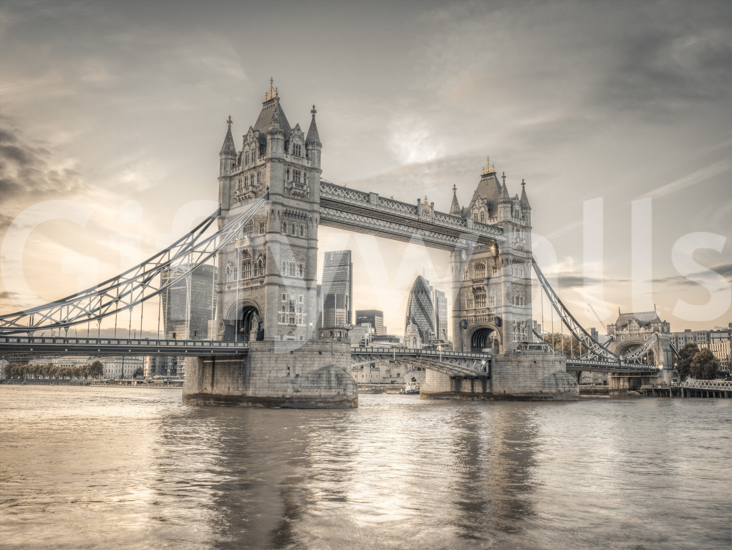 London's Tower Bridge Wall Mural