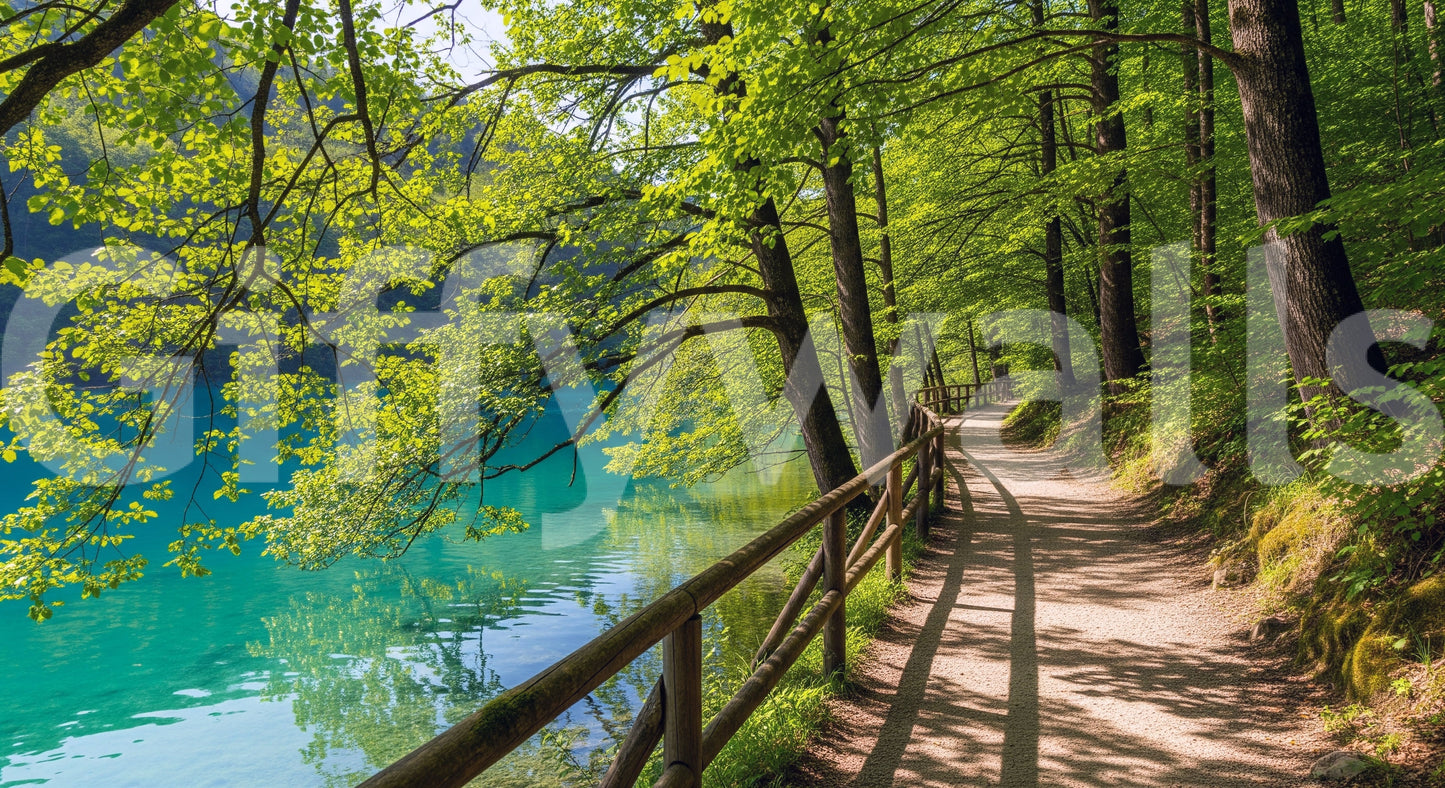 Lakeside Serenity Wall Mural