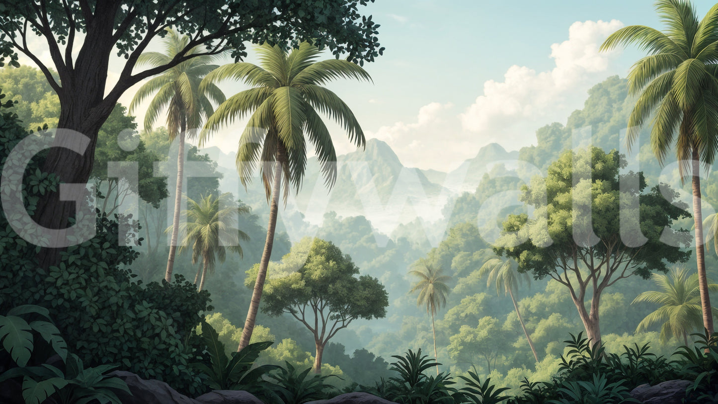 Palm Vista Wall Mural