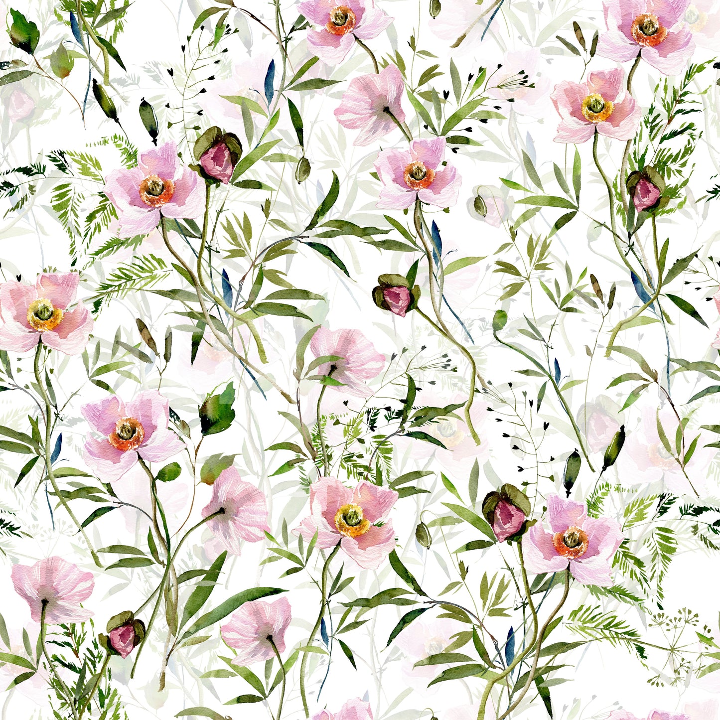 Blush Floral Dream By Uta Naumann Wallpaper