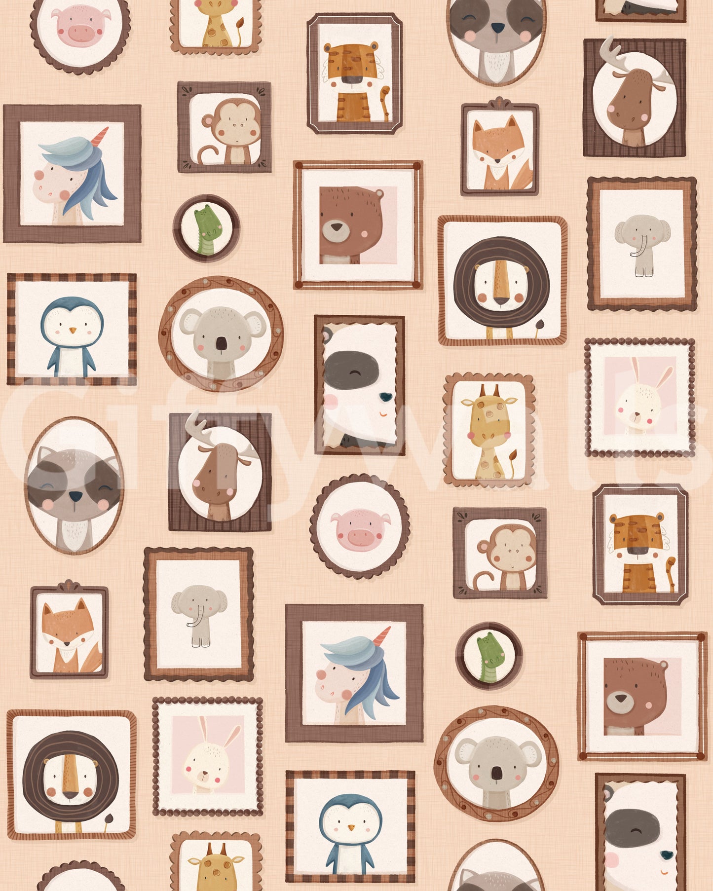 Cute Animal Portraits Wallpaper