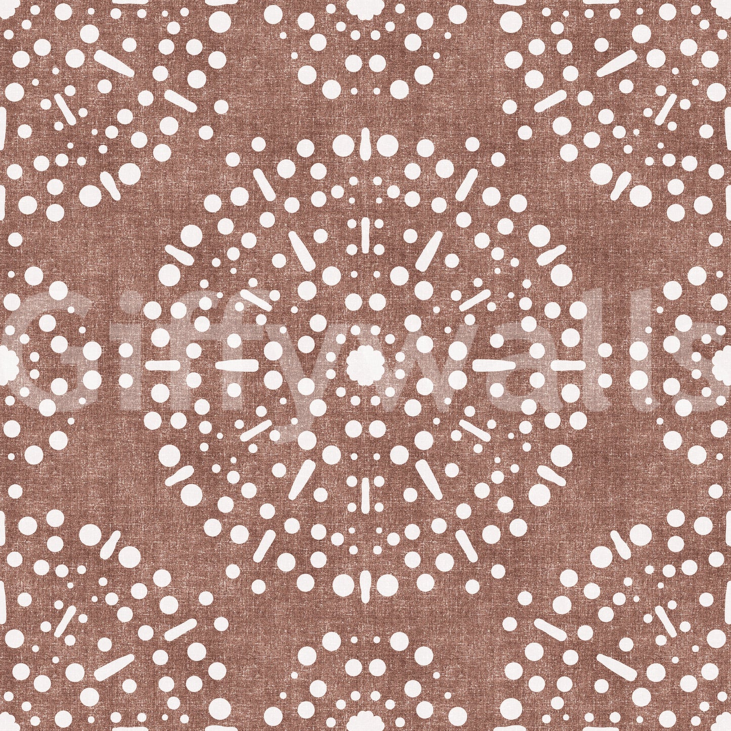 Boho Fireworks Grunge Terracotta Red Wallpaper
