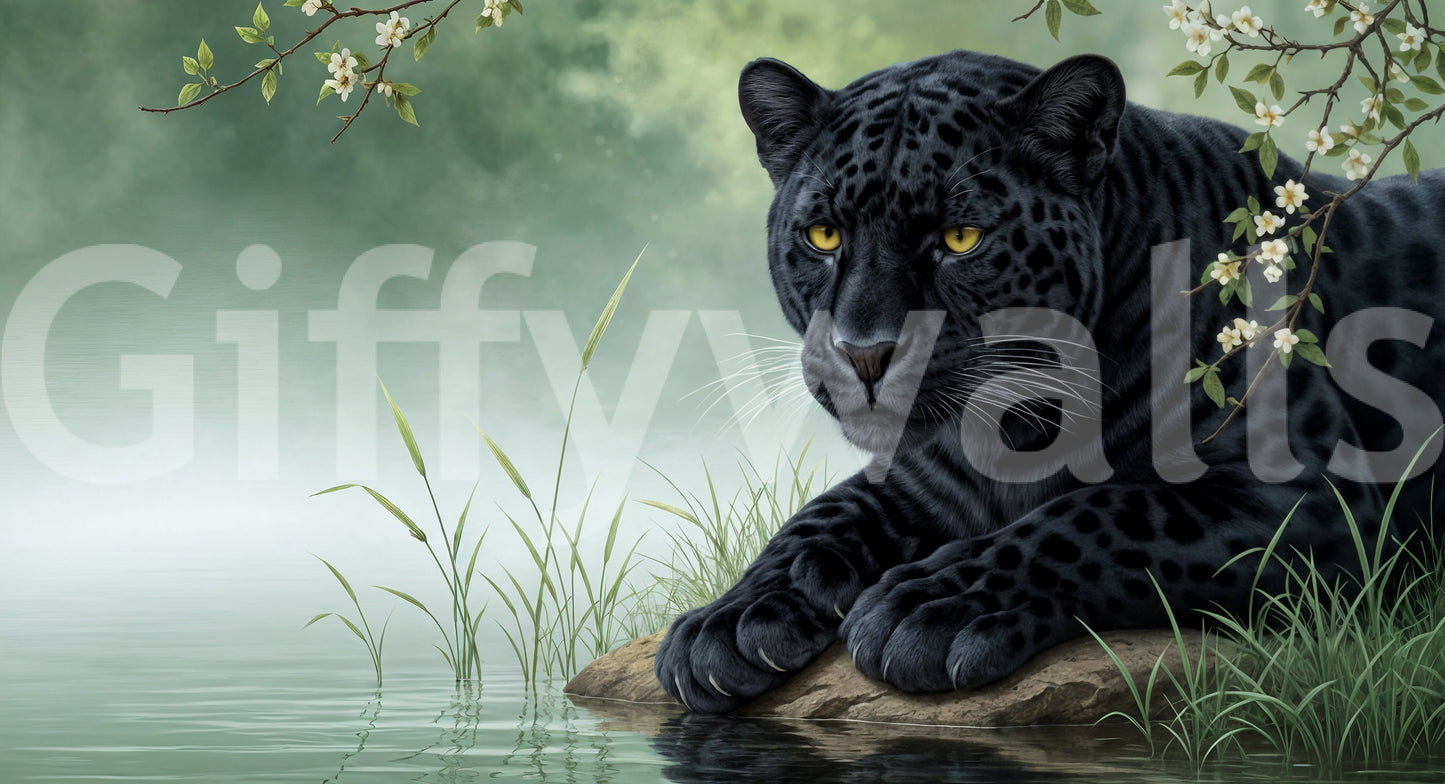 Black Panther Calm Wall Mural