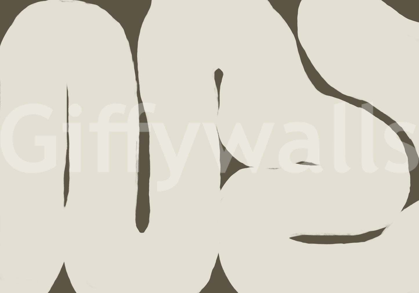 Silenced Current mural featuring smooth abstract design
