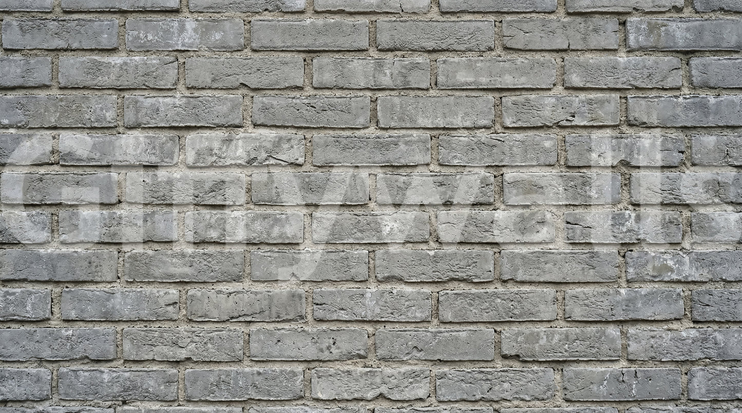 Urban Gray Brick Texture Wall Mural