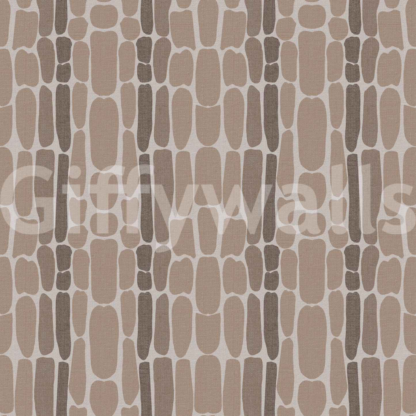 Organic Stone Mosaic Wallpaper