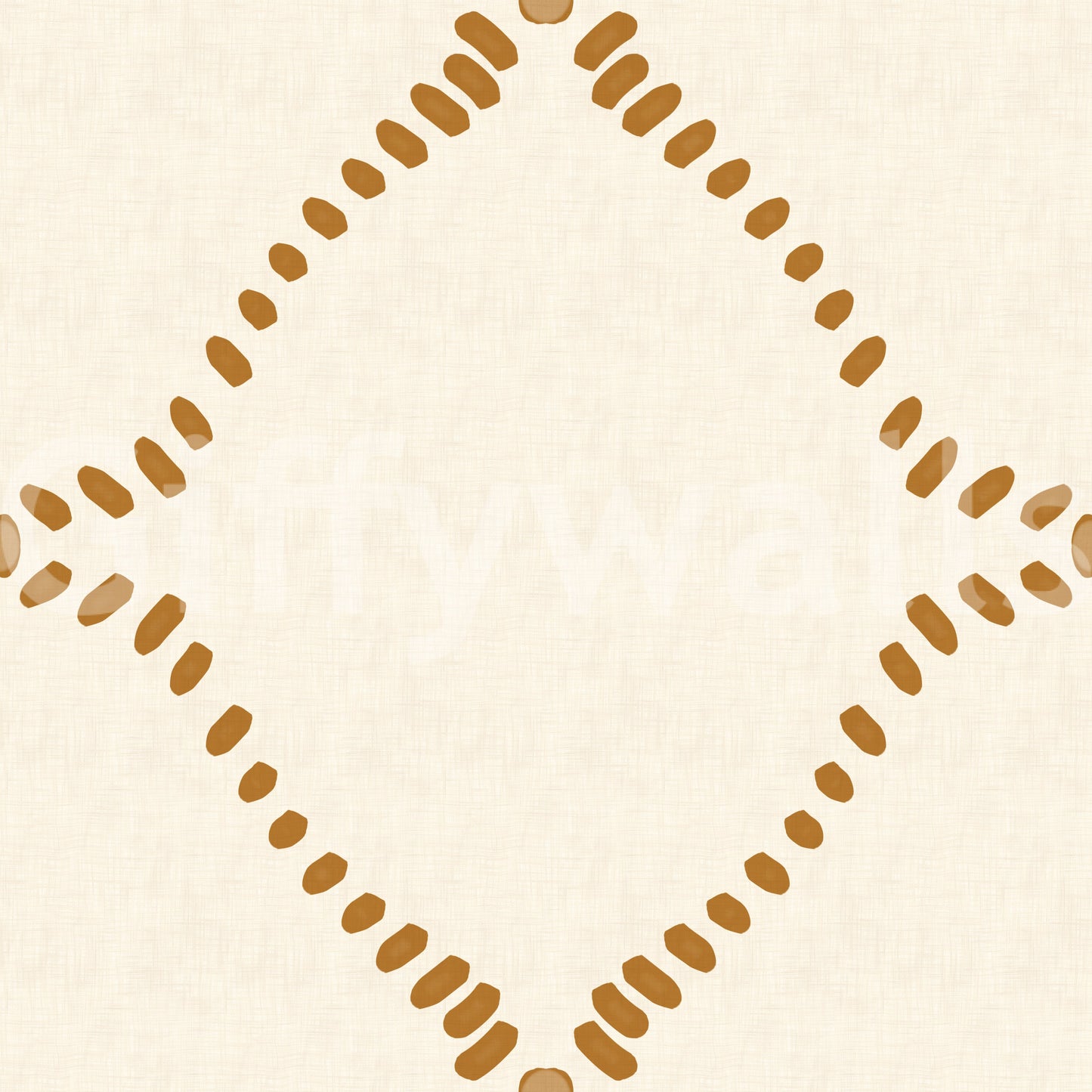 Honey gold and pale cream balance the Beachy Boho Lattice wallpaper.