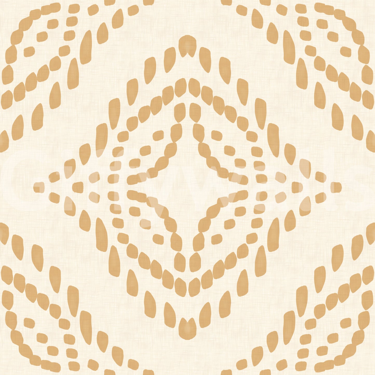 Block Print Ornament Sand Wallpaper