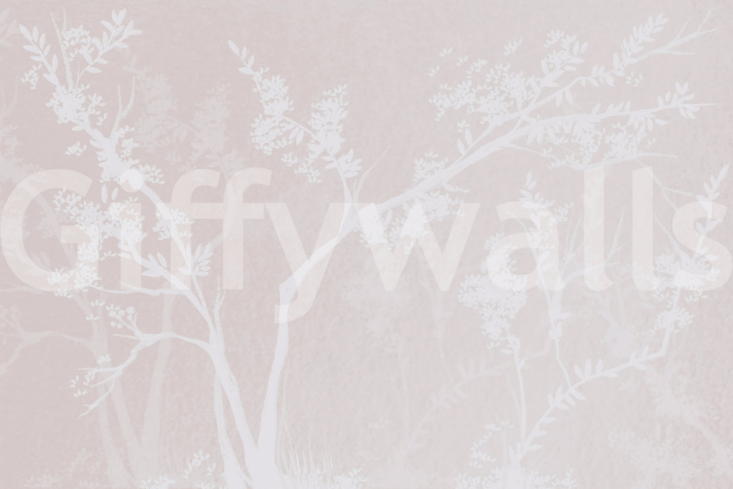 Muted Blossom Canopy Neutrals Wall Mural