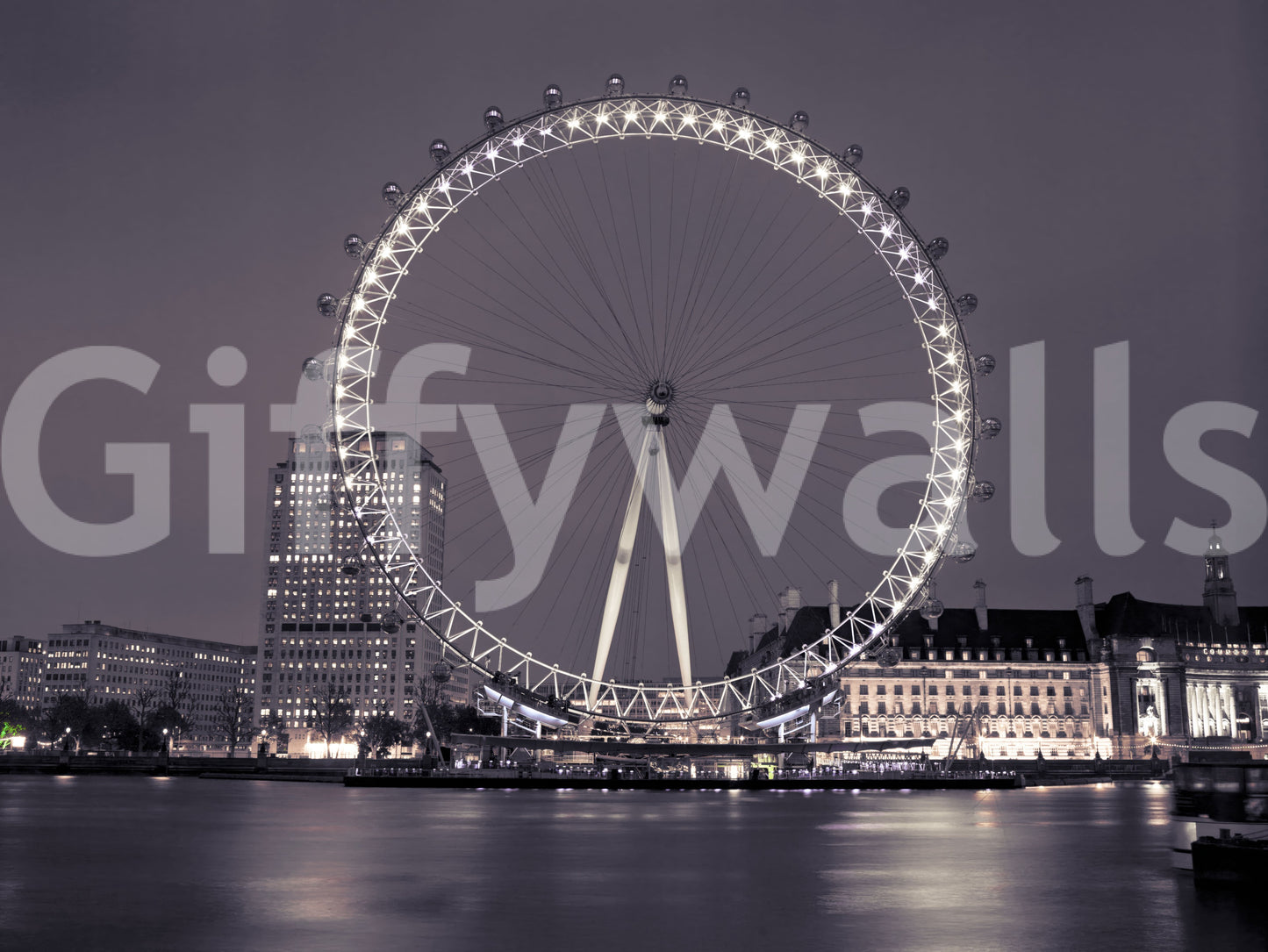 London Eye: Midnight Radiance Wall Mural