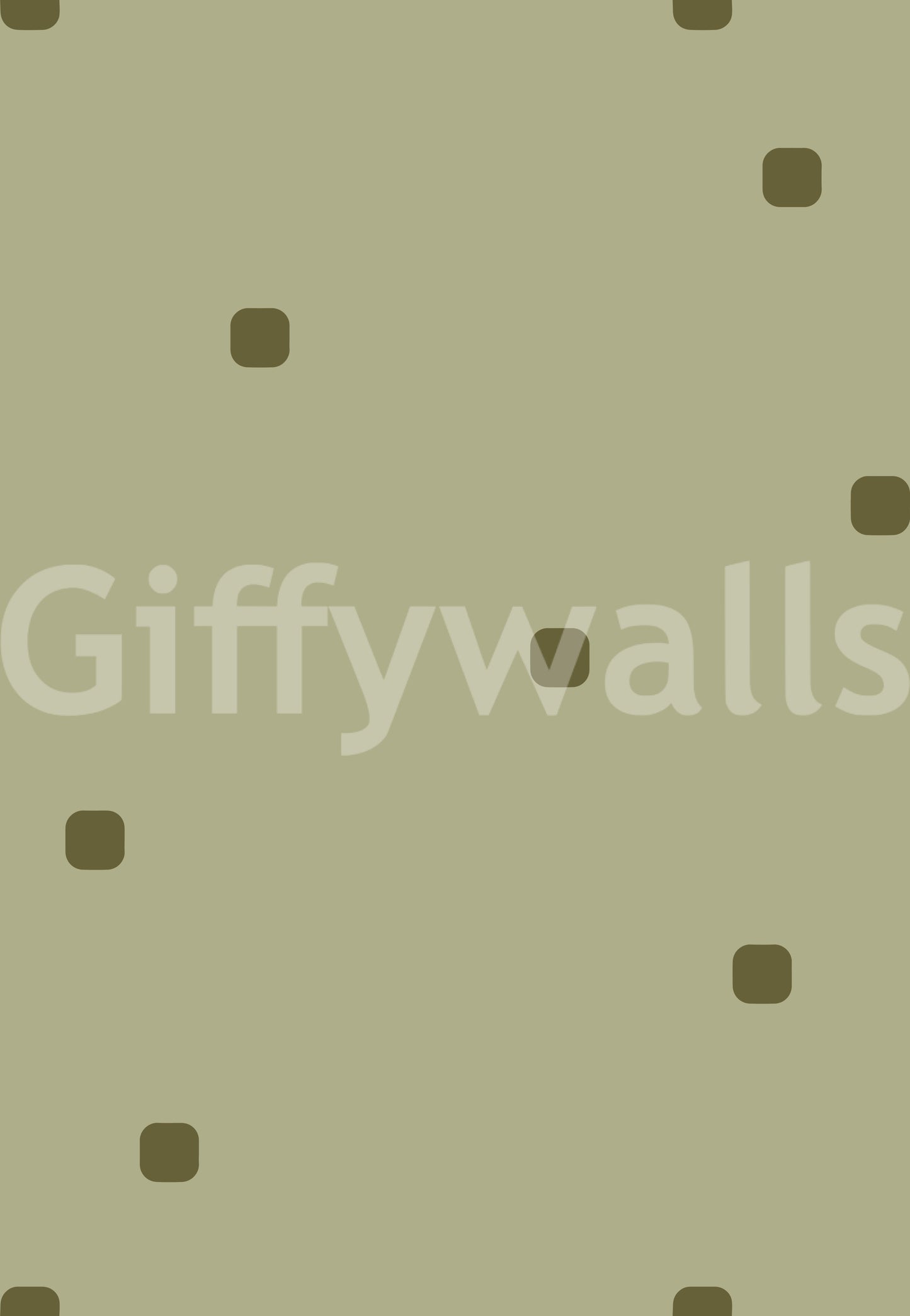Sage Green Polka Dot Wallpaper Organic Retro Wallpaper
