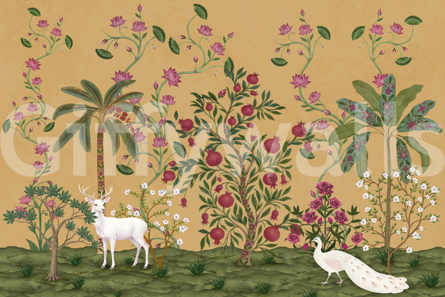 Mughal Garden Serenity Wall Mural