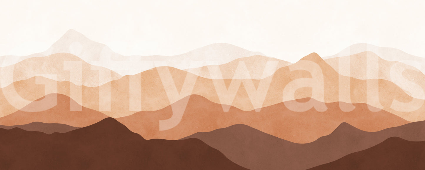 Earthy Ridge Panorama Wall Mural