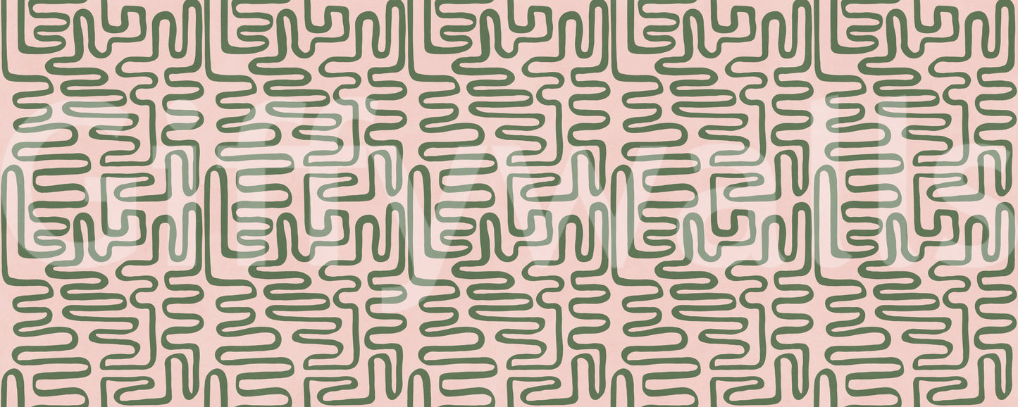Soft Flow Maze design with repeated organic lines and relaxed surface detail