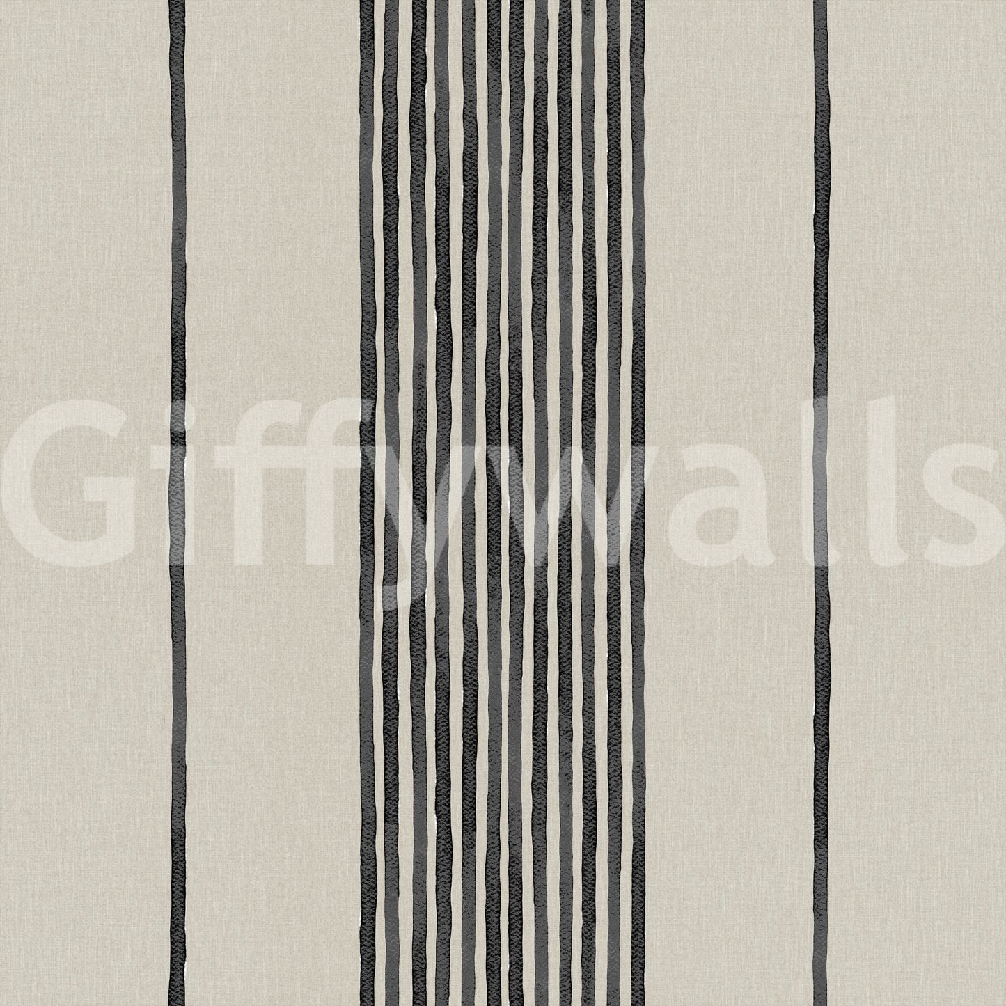 Artisanal Striped Linen Wallpaper