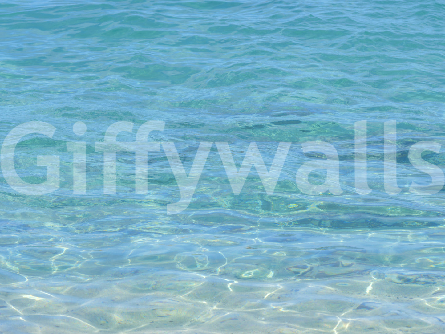 Aqua Serenity Wall Mural