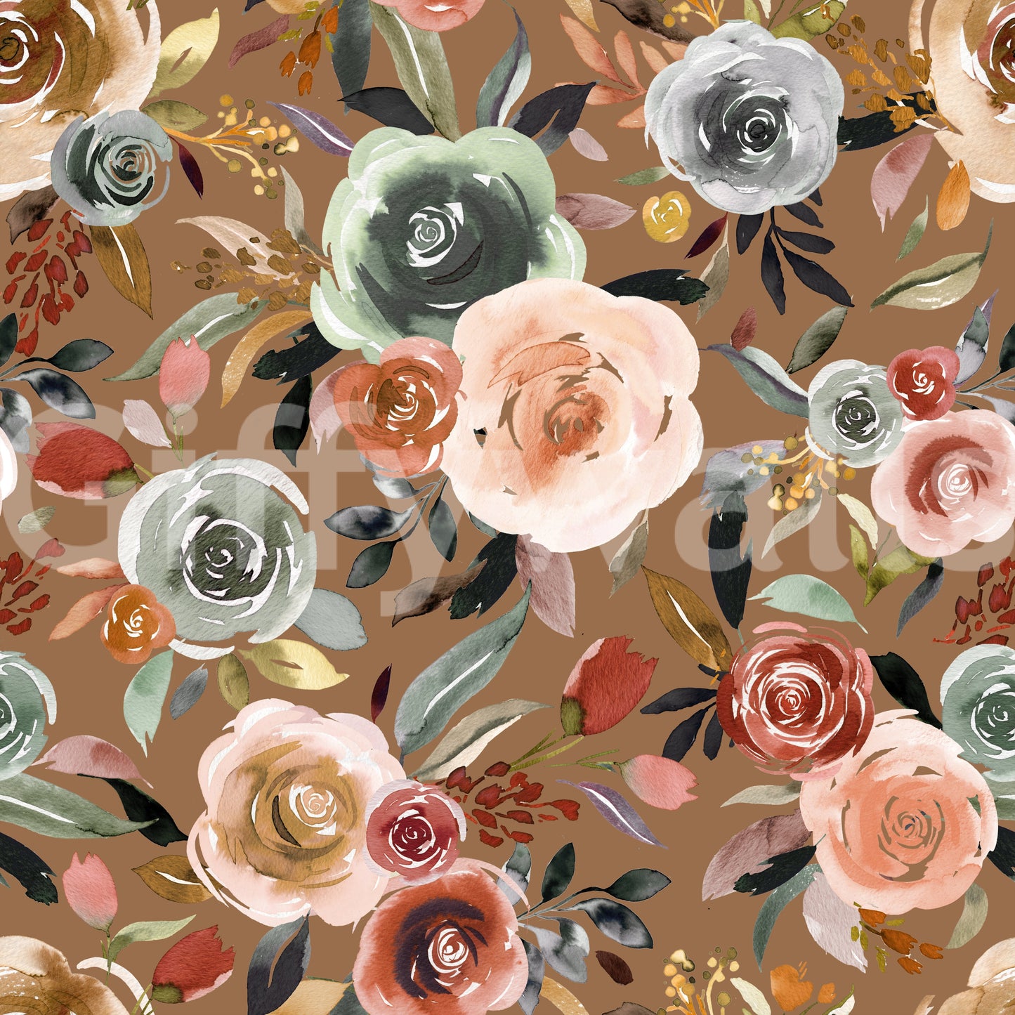 Earthy Bloom Medley Wallpaper