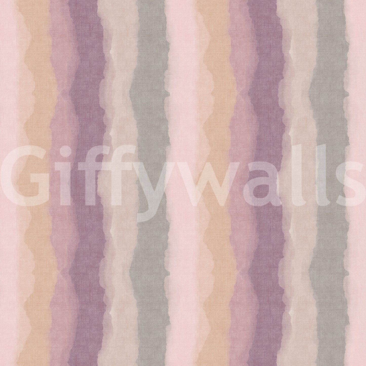 Warm pastel wallpaper featuring sunrise coloured stripes