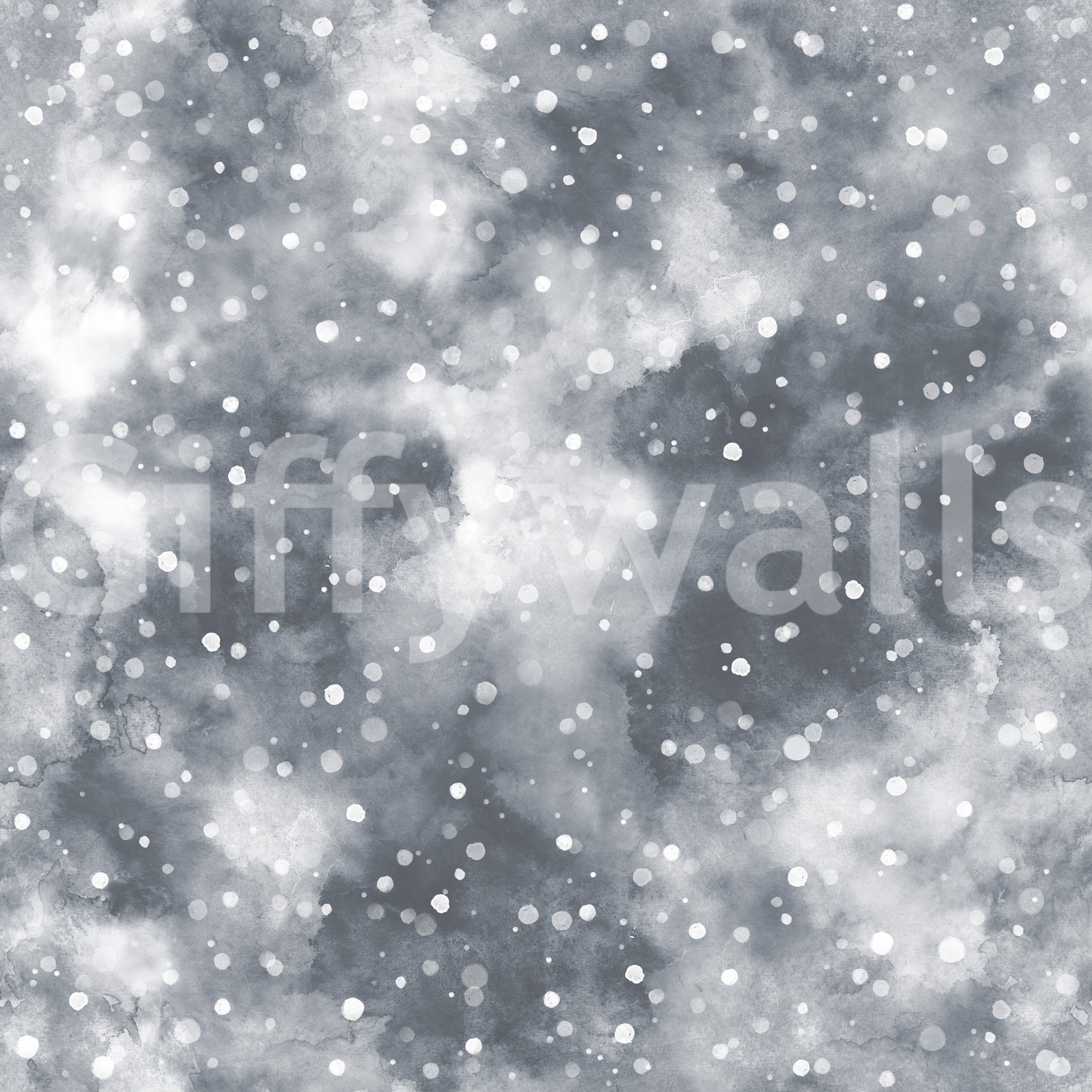 Silvered Mist & Light Dots Wallpaper