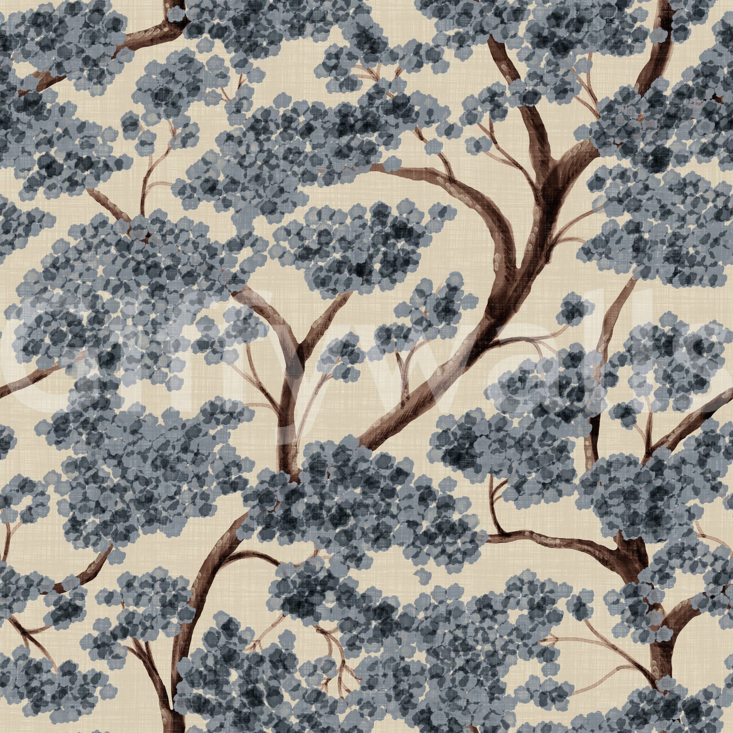 Never Ending Trailing Tree - Winter Wall Mural