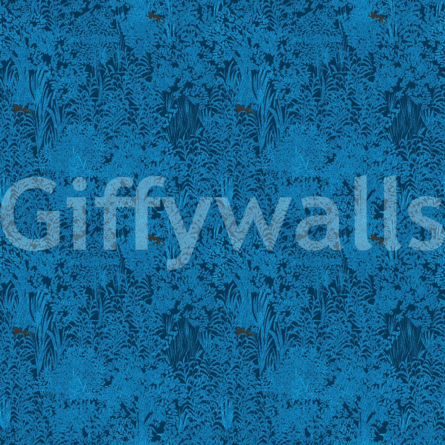 Midnight Blue Enchanted Forest Wallpaper
