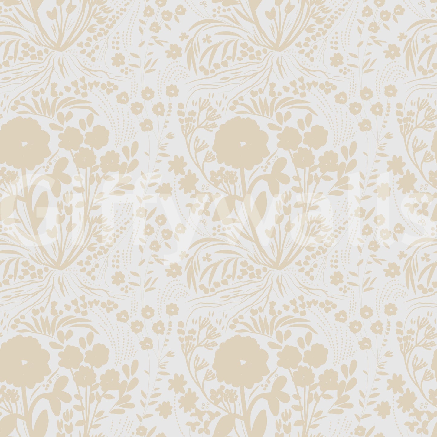 Whispering Meadows Vintage Botanical Wallpaper Wallpaper