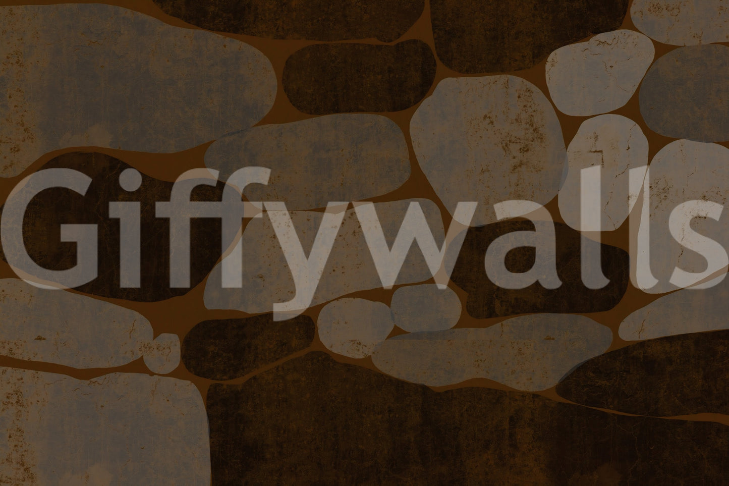 Textured Cobblestone Haven Wallpaper Wall Mural